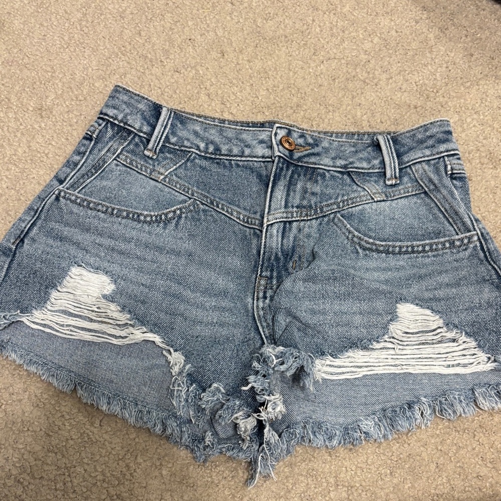 Denim Distressed Women Shorts